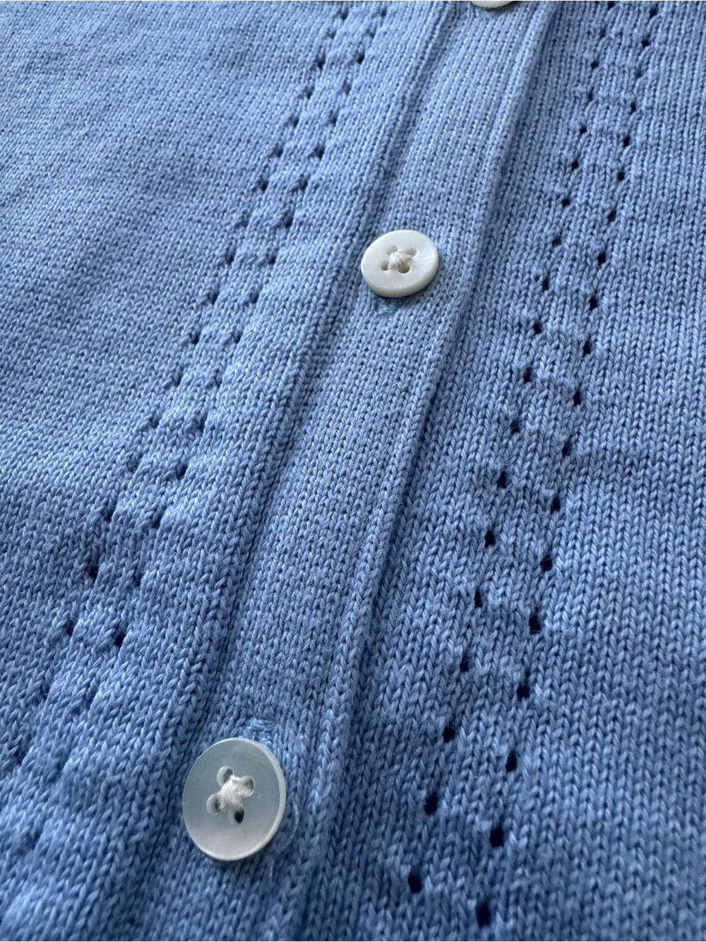 Brooks Brother’s Light Blue V-Neck Button Cardigan Size Small - Picture 4 of 7